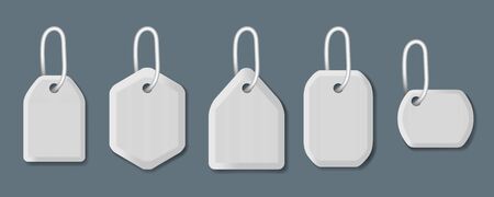 Differents Shapes Shopping Sale Tags And Labelsのイラスト素材