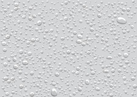 Seamless Pattern Of Water Drops On A White Backのイラスト素材