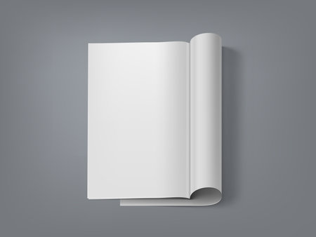 3D Magazine With Clear Page For Your Contentのイラスト素材