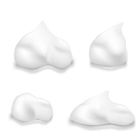 3D White Whipped Cream Or Shaving Foamのイラスト素材