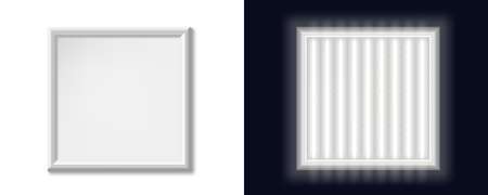 On And Off Glowing Led Panel Light Lampsのイラスト素材