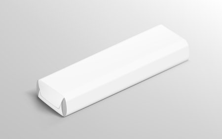 Long White Soap Paper Wrap Box Package. EPS10 Vectorのイラスト素材