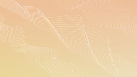 Abstract Luxury Background With Golden Wave Lines. EPS10 Vectorのイラスト素材