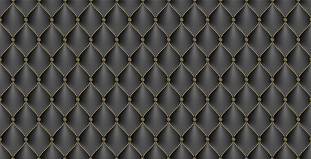 Black And Gold Luxury Leather Drapery Patternのイラスト素材
