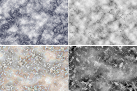 Collection of marble granite pattern texture background, Abstract and digitally generated image create distressed effect, Overlay distress grain graphic design. (Clipping path included)の写真素材