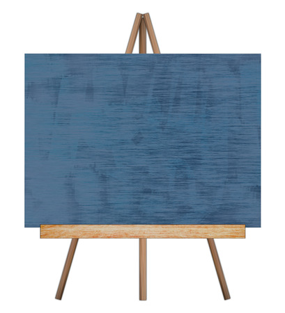Presentation easel drawing chalkboard, Isolated on white background, Memo board or message board stand, Template mock up for adding your design and adding more text. (Clipping path included)の写真素材