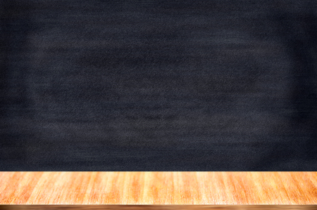Chalkboard with black surface, Abstract chalk rubbed out on blackboard for background, Texture for add text or graphic design, Education office or school concepts.の写真素材