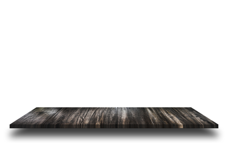 Shelf storage wood exquisite, isolated on white background, used for organizer display  or montage your products.の写真素材