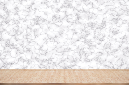 Abstract natural wood table texture on marble background, top view of plank wood for graphic stand product, interior design or montage display your product.の写真素材