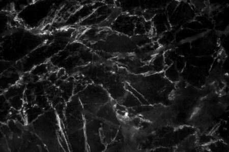 Black marble texture with lots of contrasting veining (Natural pattern for backdrop or background, Can also be used create surface effect to architectural slab, ceramic floor and wall tiles)の写真素材