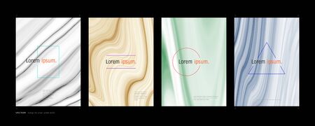 Minimal covers design set, Abstract colorful modern background, Trendy template inspiration for your design to all business cards ( Eps10 vector )のイラスト素材