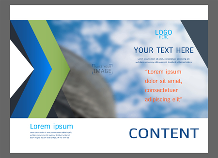 Presentation layout design for business cover page template, Abstract vector modern background to brochure, annual report, flyer - leaflet, magazine, poster, corporate, portfolio, banner, website.のイラスト素材