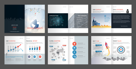 Business infographics concept for presentation, flyers. vector illustration on dark background.のイラスト素材
