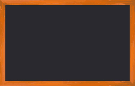 Chalk vector rubbed out on blackboard with wooden frame. Texture for add text or graphic design. Education office or school concepts.のイラスト素材