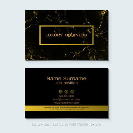 Luxury business cards vector template, Simple style also modern and elegant with marbling texture imitation background, It's fully layered and editable, Easy to customize it to fit your needs.のイラスト素材