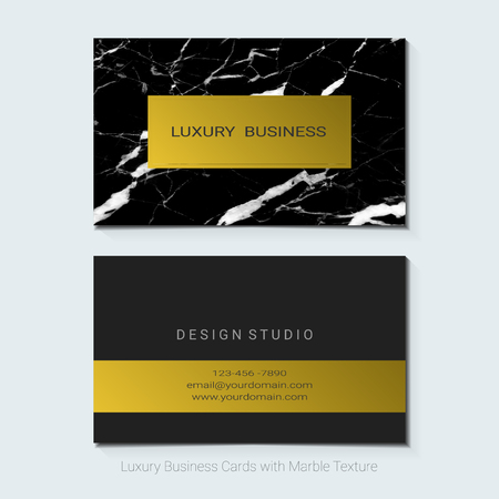 Luxury business cards vector template, Simple style also modern and elegant with marbling texture imitation background, It's fully layered and editable, Easy to customize it to fit your needs.のイラスト素材