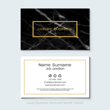 Luxury business cards vector template, Simple style also modern and elegant with marbling texture imitation background, It's fully layered and editable, Easy to customize it to fit your needs.のイラスト素材