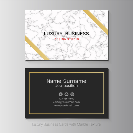 Luxury business cards vector template, Simple style also modern and elegant with marbling texture imitation background, It's fully layered and editable, Easy to customize it to fit your needs.のイラスト素材