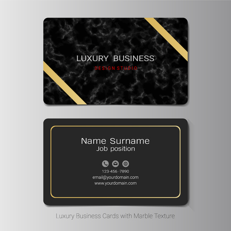 Luxury business cards vector template, Simple style also modern and elegant with marbling texture imitation background, It's fully layered and editable, Easy to customize it to fit your needs.のイラスト素材