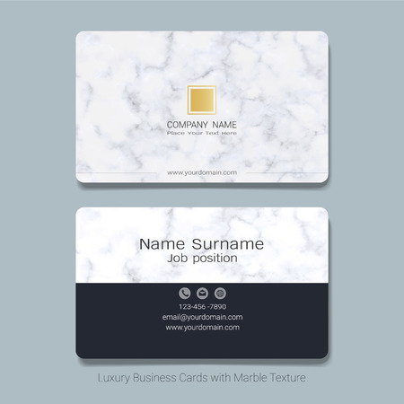 Luxury business cards vector template, Simple style also modern and elegant with marbling texture imitation background, It's fully layered and editable, Easy to customize it to fit your needs.のイラスト素材