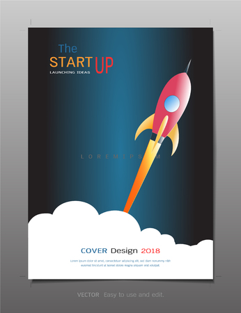 Covers design template, Inspiration for business startup concept, Use for your design all media, Easy to use and edit by add your own logo, images, and text, whatever you want.のイラスト素材