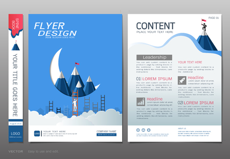 Covers design template, Business leadership and success conceptのイラスト素材