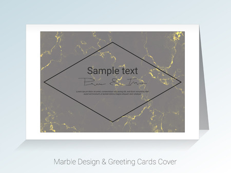 Marble greeting cards vector backgroundのイラスト素材