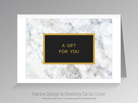 Marble greeting cards vector backgroundのイラスト素材