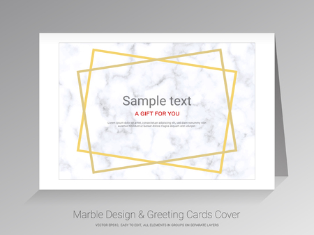 Marble greeting cards vector backgroundのイラスト素材