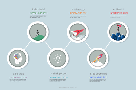 Milestone timeline infographic design Vector illustration.のイラスト素材