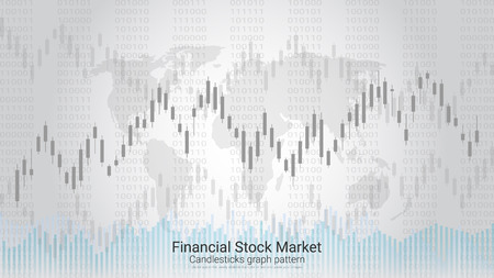 Financial Stock Market Vector templateのイラスト素材