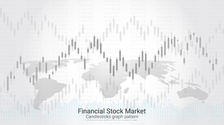 Forex stock market investment trading concept, Candlestick pattern with bullish and bearish is a style of financial chart, Suitable for describe price movements of a security, derivative, or currency.のイラスト素材