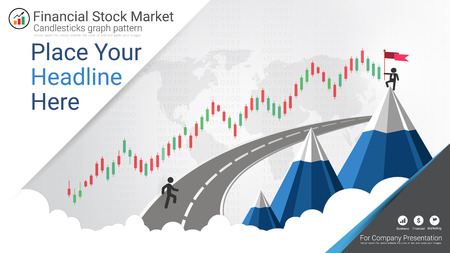 Forex stock market investment trading concept, Candlestick pattern with bullish and bearish is a style of financial chart, Suitable for describe price movements of a security, derivative, or currency.のイラスト素材