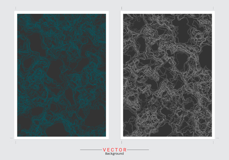 Dark Marble Imitation cover background vector set, Modern and luxury design template for your design a stunning wedding, invitation, greeting cards, web, banner, pattern, and wallpaper.のイラスト素材