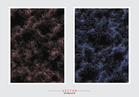 Dark Marble Imitation cover background vector set, Modern and luxury design template for your design a stunning wedding, invitation, greeting cards, web, banner, pattern, and wallpaper.のイラスト素材