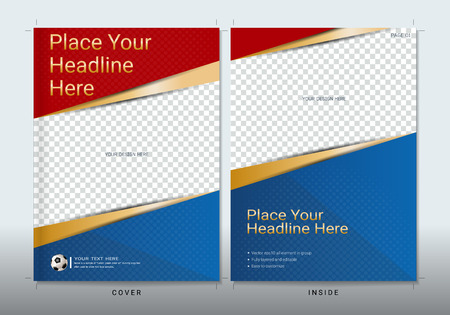 Cover book design template with space for sport event, 2018 trendのイラスト素材