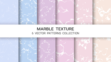 Marble Texture, Premium Set of Vector Patterns Collection, Abstract Background Template, Suitable for Luxury Products Brands such as Various Greeting Cards or Architectural and Decorative.のイラスト素材