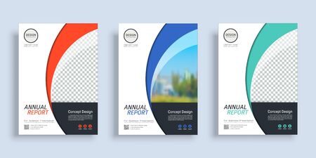 Poster cover book design template with space for photo background, Vector template in A4 layout.のイラスト素材