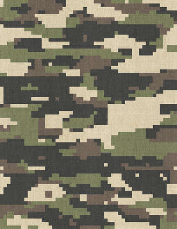 Pixelated Military Camouflage Print Template.の写真素材