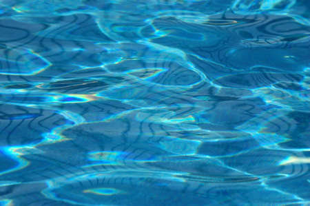 Brilliant Wavy Blue Pool Surface