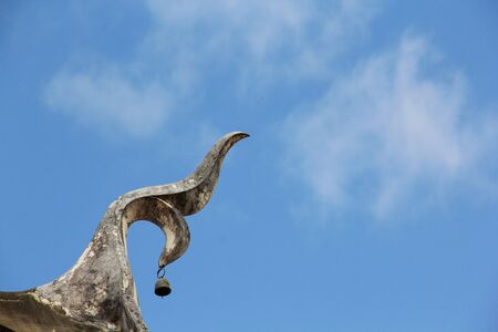 The gable is architecture and art in buddha.の写真素材
