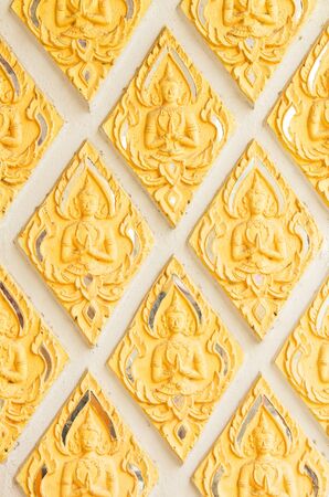 Texture art thai style on the wall, thailand , Thailandの写真素材