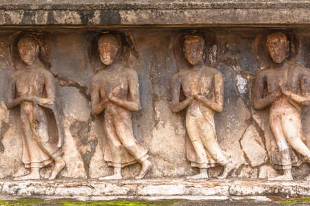 Buddha Statue at  Temple in Sukhothai Historical park , Thailandの写真素材
