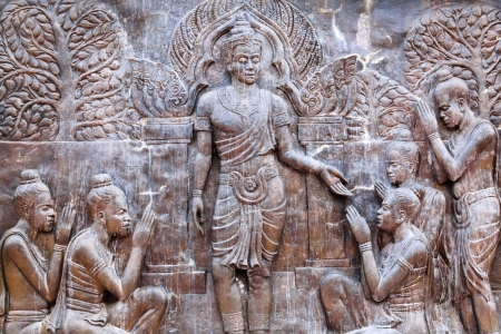 art on metal plate about King Ramkhamhaeng  history ,thailandのeditorial素材