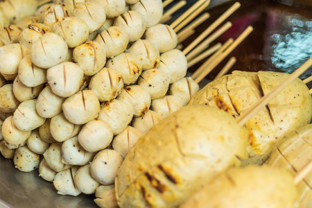 meatballs without sauce. Shallow depth of field.の写真素材