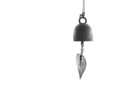 the brass bell  with white background
