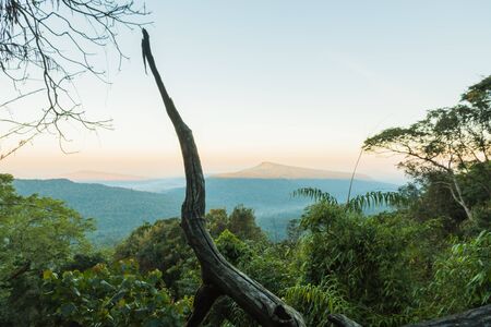 Sunrise over the Phu Luang Wildlife Sanctuary  in Loei Province, Thailand