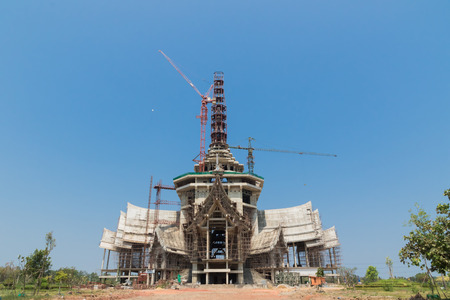 The construction of the temple, Generality in Thailand, any kind of art decorated in Buddhist church etc. created with money donated by people to hire artist. They are public domainの写真素材
