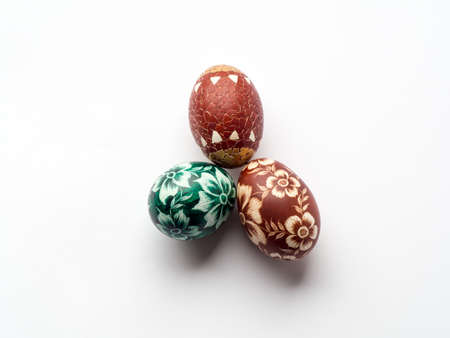 easter eggs prepared for the holidaysの写真素材