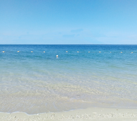 blue sky and purity seaの写真素材